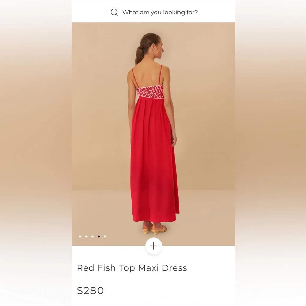 NWT Farm Rio Fish Top Maxi Dress - Picture 4 of 7